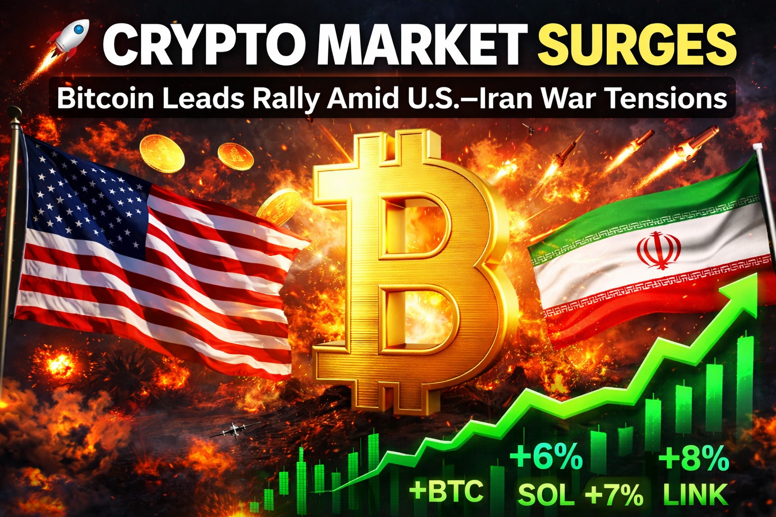 Crypto Prices Jump Today, What’s Fueling the Bitcoin, Solana & Chainlink Surge?